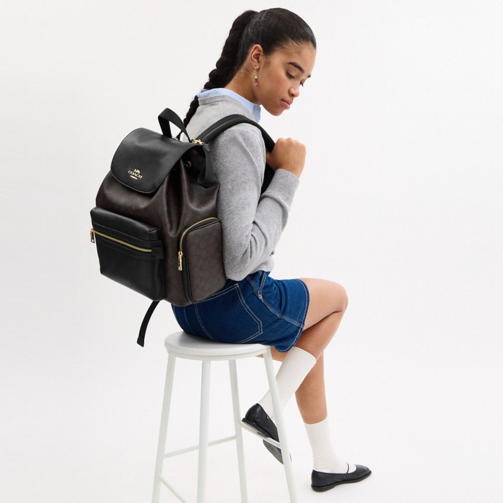 Baby Backpack In Signature Canvas