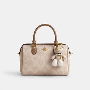 Collectible Bear Bag Charm In Signature Canvas