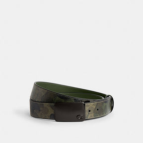 Signature Plaque Buckle Cut To Size Reversible Belt With Signature Camo Print, 38 Mm