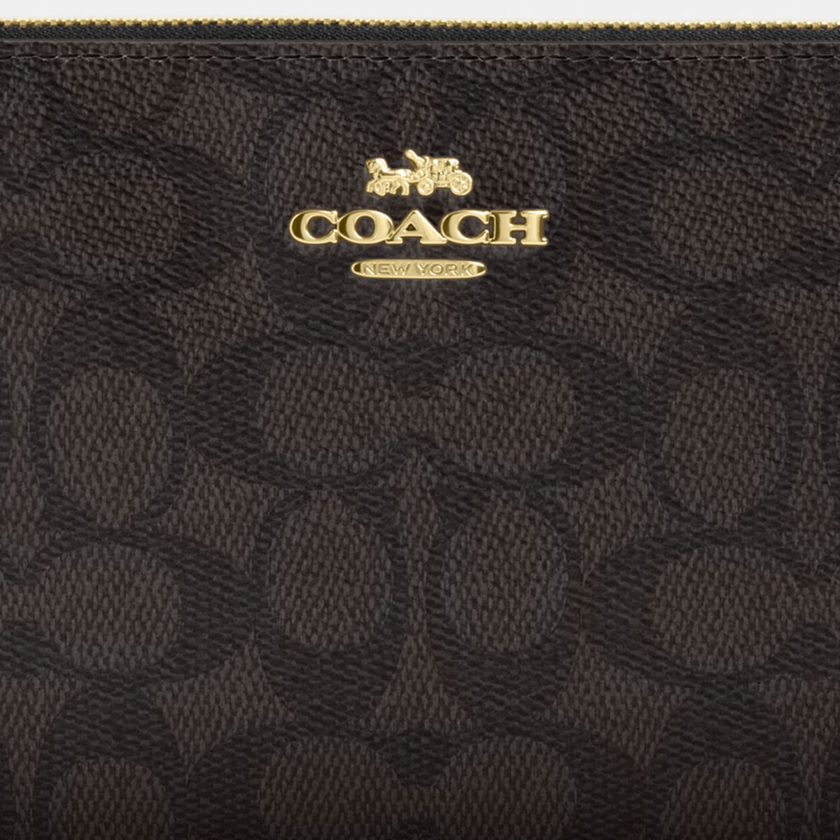 Large Corner Zip Wristlet In Signature Canvas