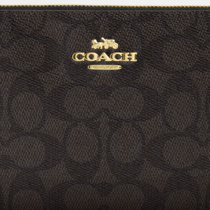 Large Corner Zip Wristlet In Signature Canvas
