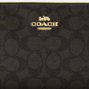 Large Corner Zip Wristlet In Signature Canvas