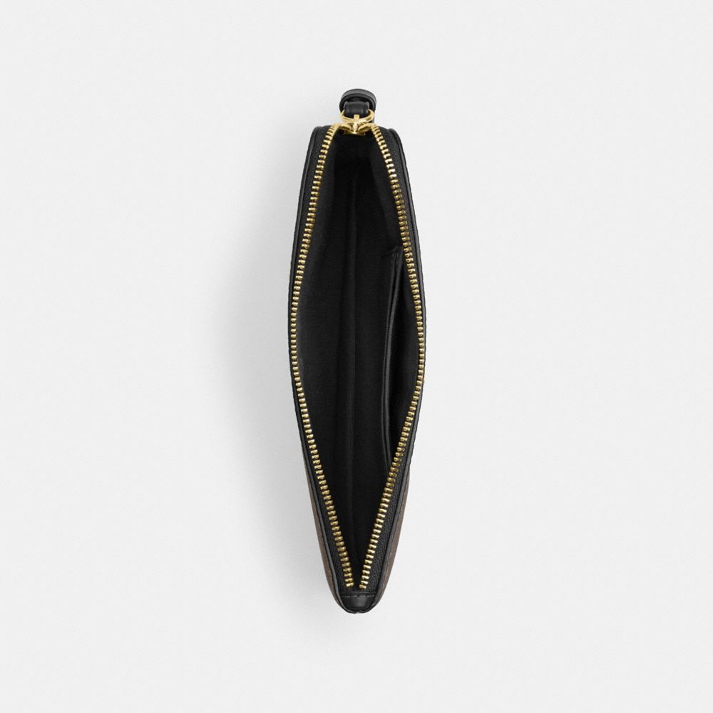 Large Corner Zip Wristlet In Signature Canvas