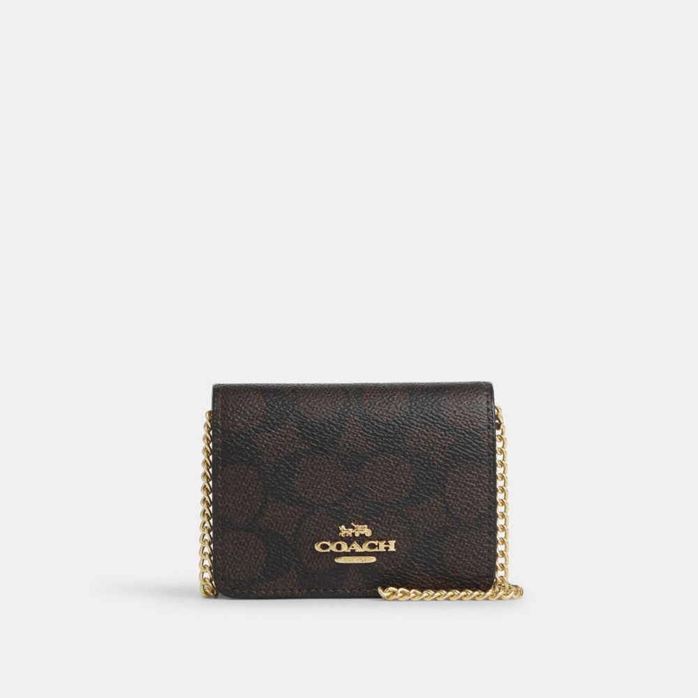Mini Wallet On A Chain In Signature Canvas