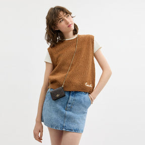 Mini Wallet On A Chain In Signature Canvas