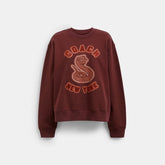New Year Crewneck Sweatshirt With Snake Graphic