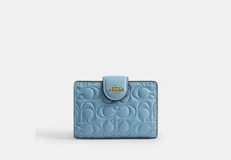 Medium Corner Zip Wallet In Signature Leather