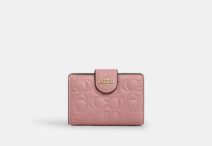 Medium Corner Zip Wallet In Signature Leather