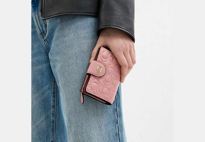 Medium Corner Zip Wallet In Signature Leather