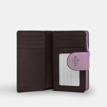 Medium Corner Zip Wallet With Gingham Print