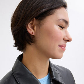 H Initial Stud Earrings Set
