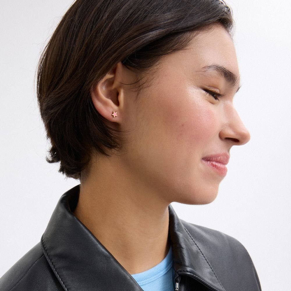U Initial Stud Earrings Set