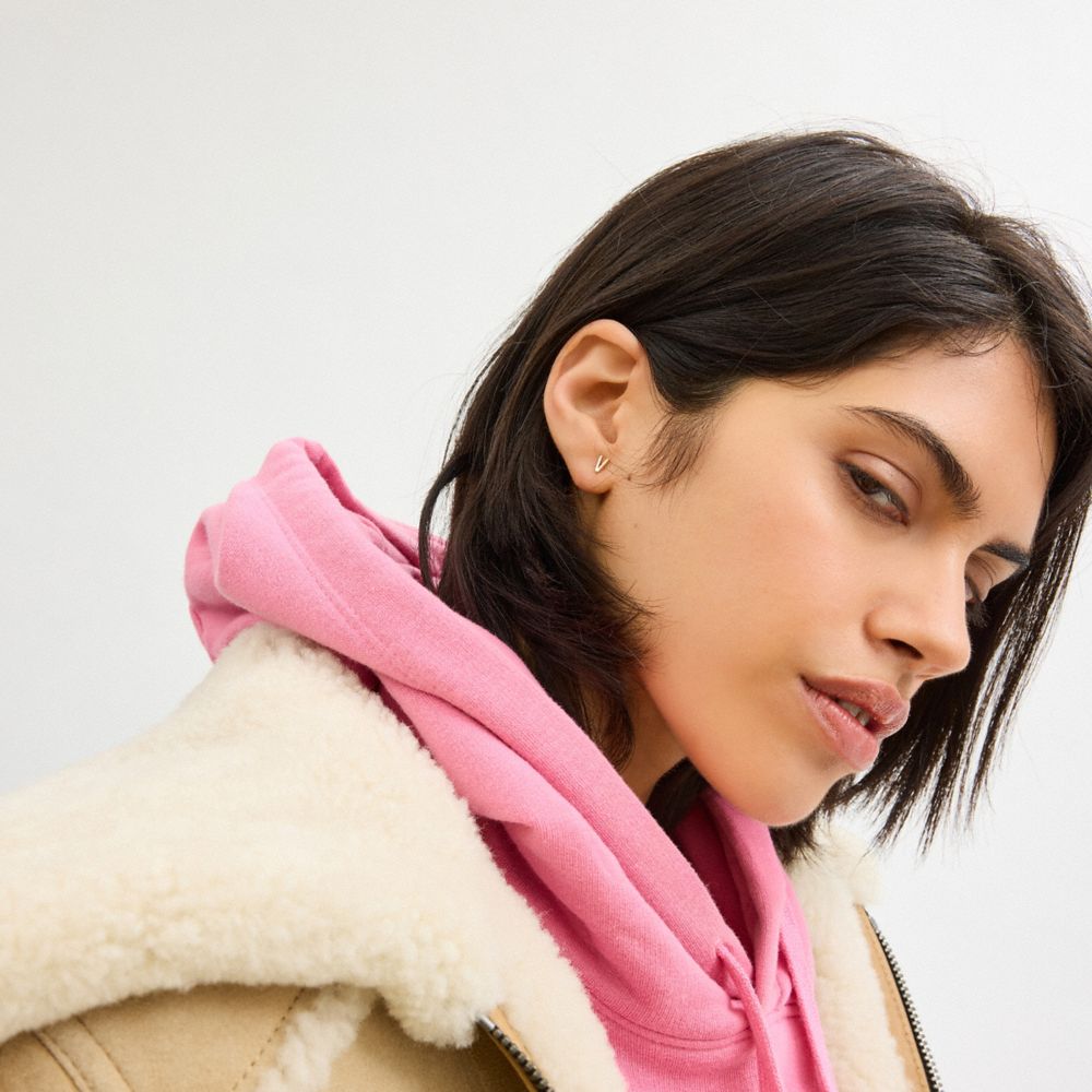 R Initial Stud Earrings Set