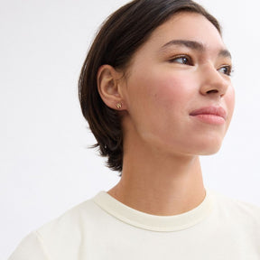 W Initial Stud Earrings Set