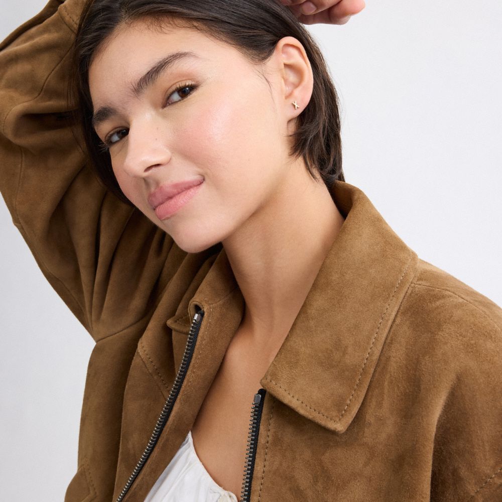 P Initial Stud Earrings Set