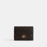 Card Holder Wallet In Blocked Signature Canvas