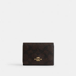 Card Holder Wallet In Blocked Signature Canvas