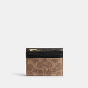 Card Holder Wallet In Blocked Signature Canvas
