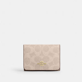 Card Holder Wallet In Blocked Signature Canvas