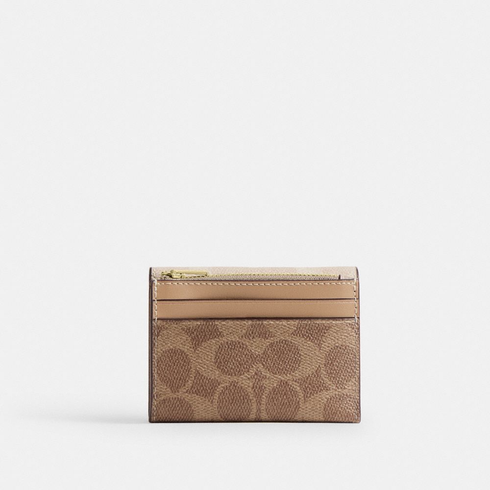 Card Holder Wallet In Blocked Signature Canvas