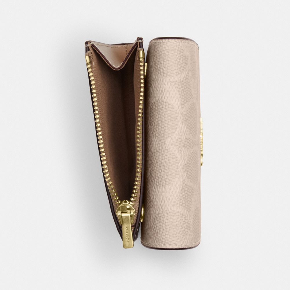 Card Holder Wallet In Blocked Signature Canvas