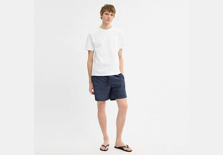 Signature Swim Trunks In Recycled Polyester