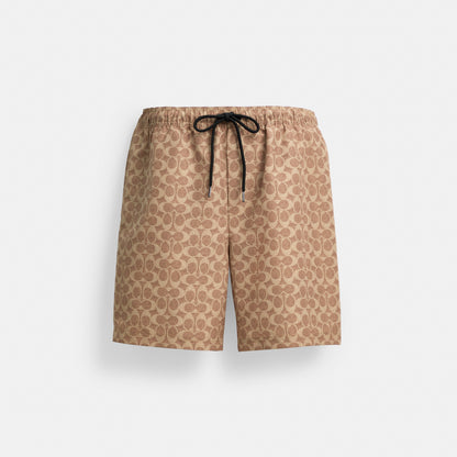 Signature Swim Trunks In Recycled Polyester