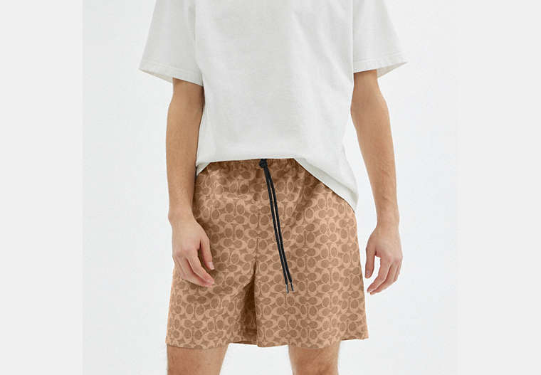 Signature Swim Trunks In Recycled Polyester