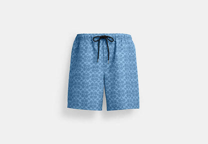 Signature Swim Trunks In Recycled Polyester