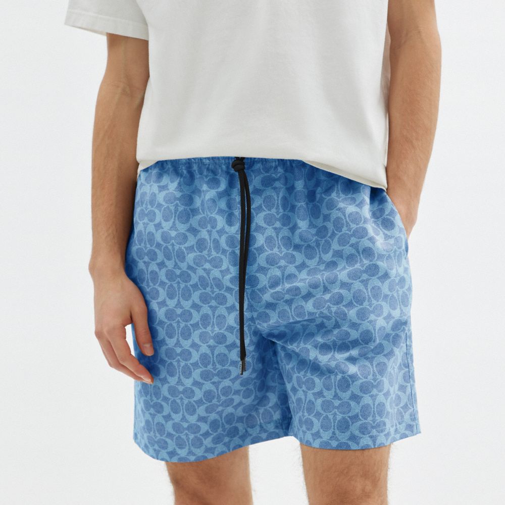 Signature Swim Trunks In Recycled Polyester