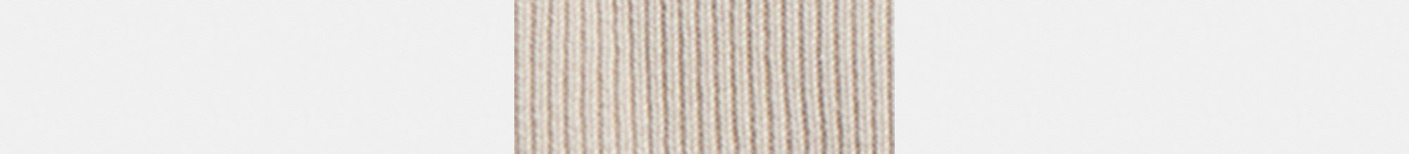Cursive Signature Striped Cropped Sweater