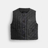 Quilted Leather Vest