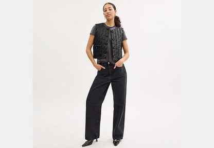 Quilted Leather Vest