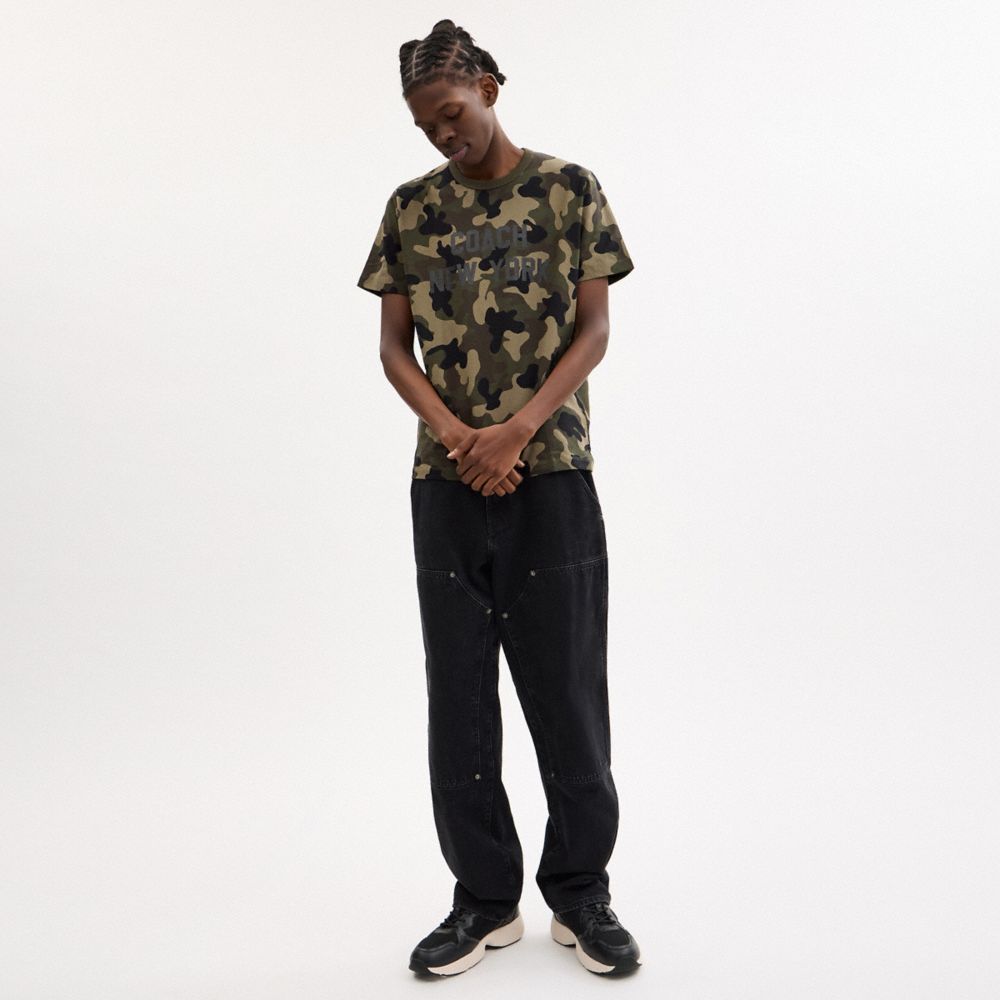 Camo Print T Shirt