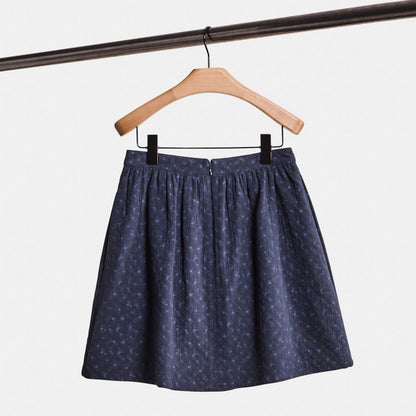 Restored Mini Quilted Skirt In Organic Cotton