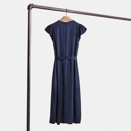 Restored Sleeveless Pleated Dress
