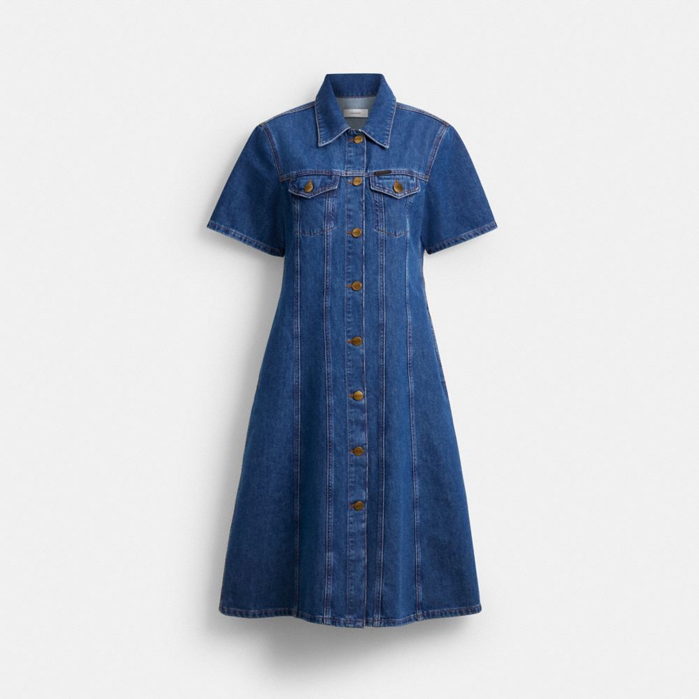 Denim Midi Dress In Organic And Recycled Cotton