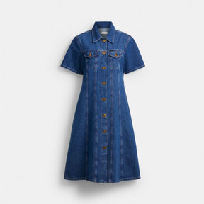 Denim Midi Dress In Organic And Recycled Cotton
