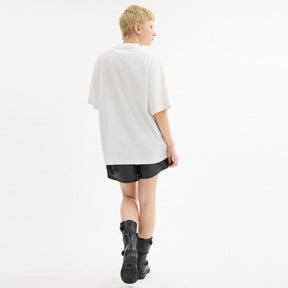Cursive Coach Embroidered T Shirt In Organic Cotton