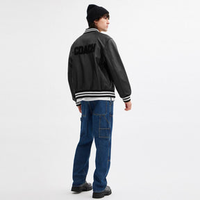Leather Varsity Jacket