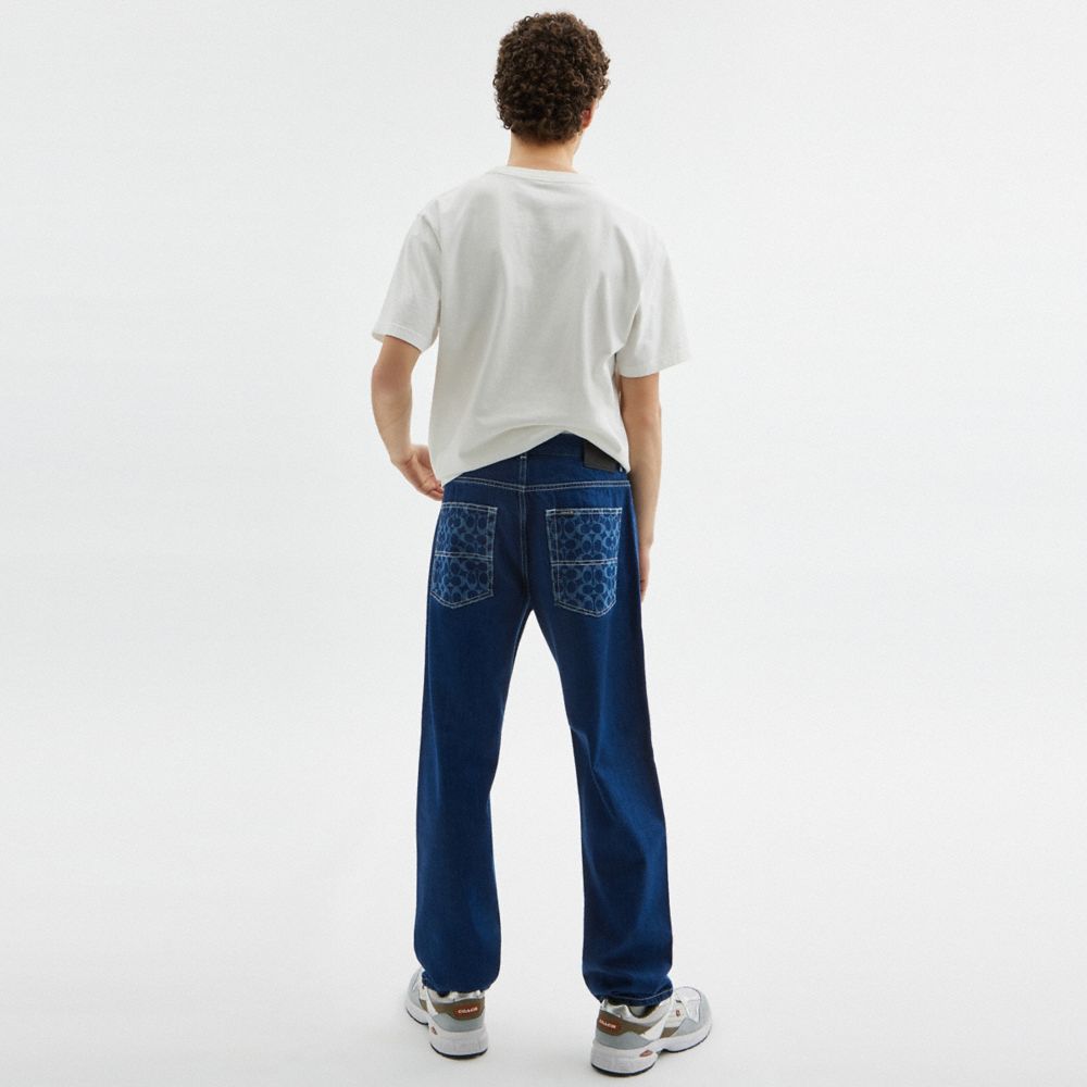 Straight Fit Denim Jeans