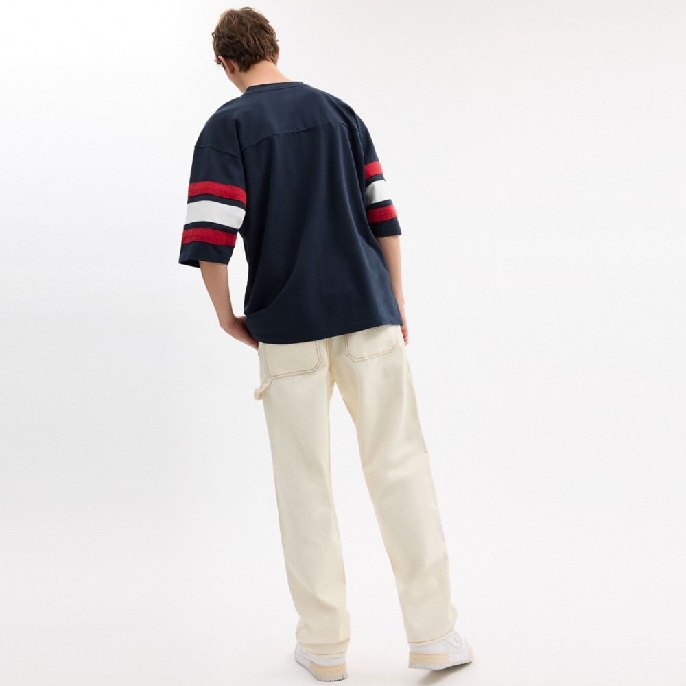 Relaxed Straight Fit Twill Carpenter Pants