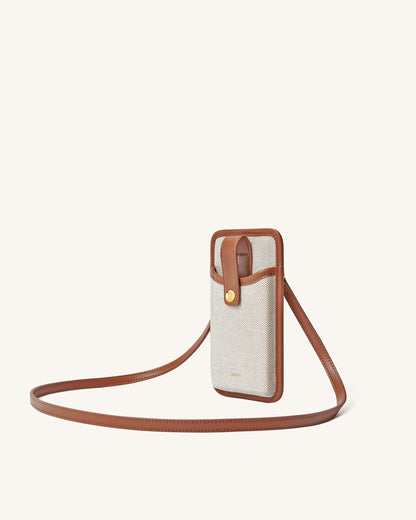 Aylin Canvas Phone Bag - Black