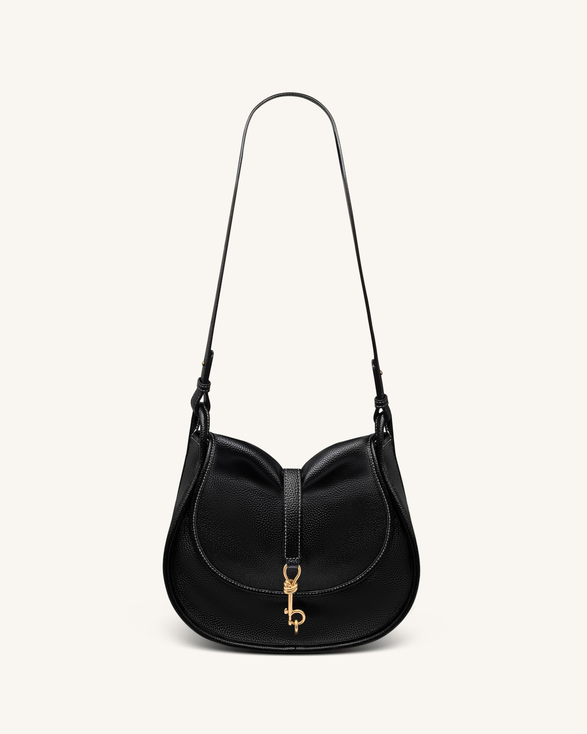 Arla Small Hobo Bag - Black Canvas