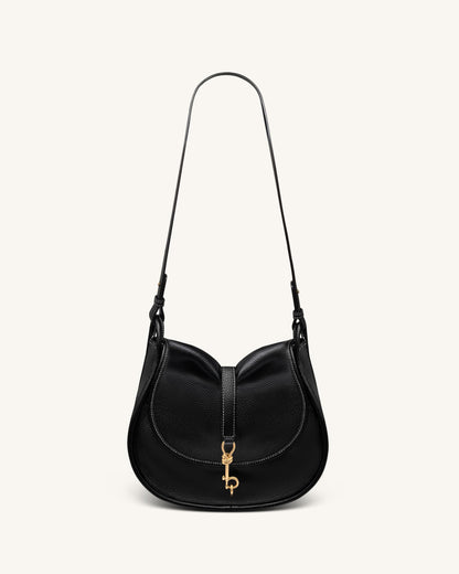 Arla Small Hobo Bag - Black Canvas