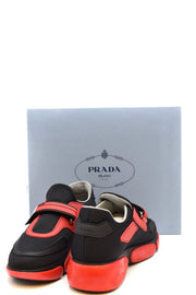 Prada Red & Black Neoprene Sneakers