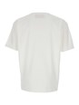 Valentino 'Chez' White Crewneck T-Shirt with Maxi Logo Print on the Front in Cotton Man