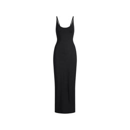 Smooth Layers Scoop Neck Long Dress