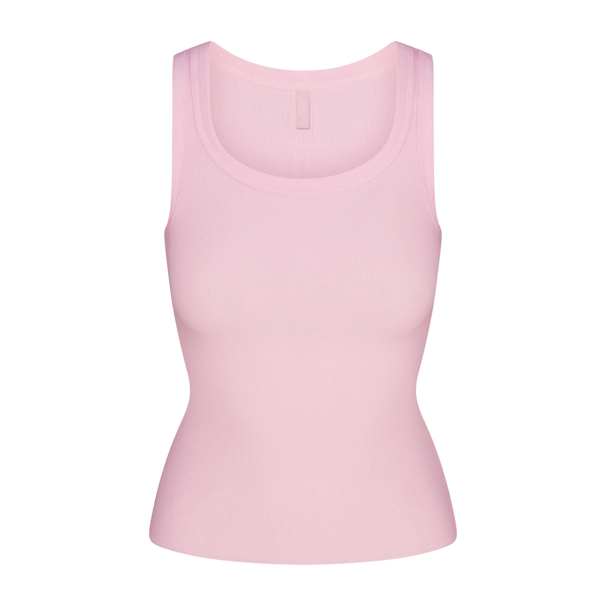 Cotton Rib Scoop Neck Tank