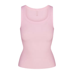 Cotton Rib Scoop Neck Tank